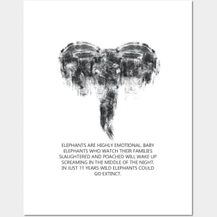 Save elephants Posters and Art